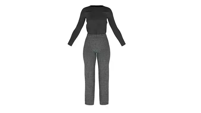 Woman Outfit 01  3D model