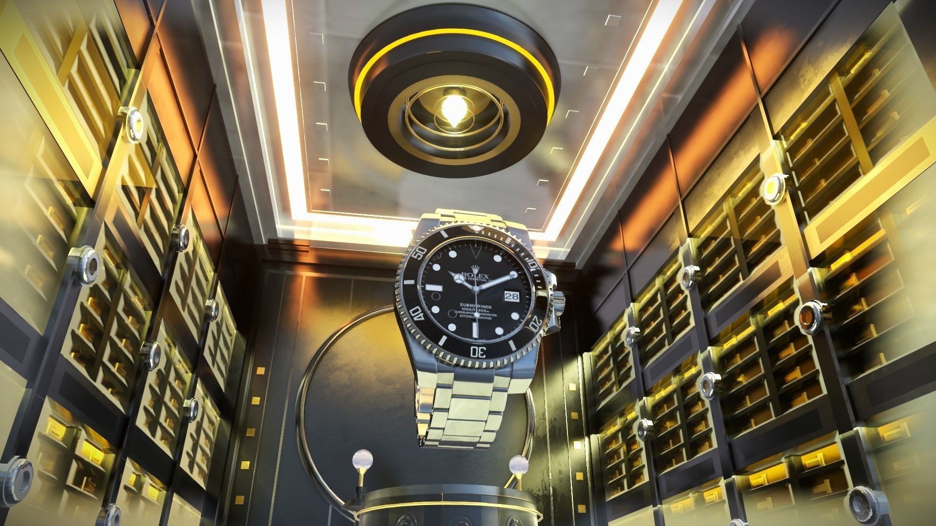 SAFE - VAULT LOCKER ROOM - PBR TEXTURES - GAME-VR READY Low-poly 3D model_2