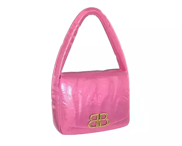 Balenciaga Monaco Small Sling Bag Pink Low-poly 3D model