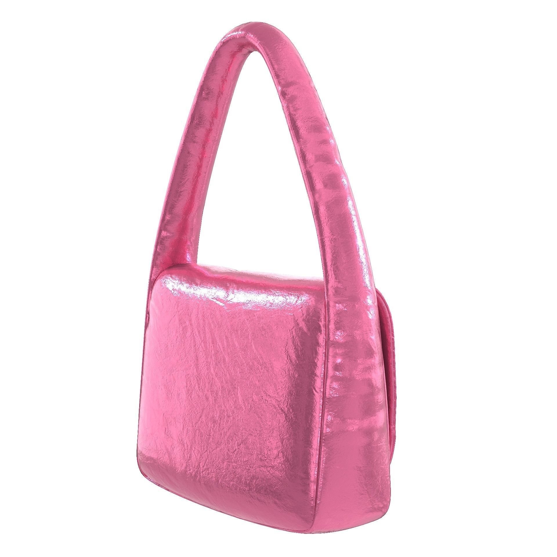 Balenciaga Monaco Small Sling Bag Pink Low-poly 3D model_2