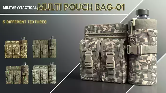 Military and Tactical Multi Pouch Bag 01
