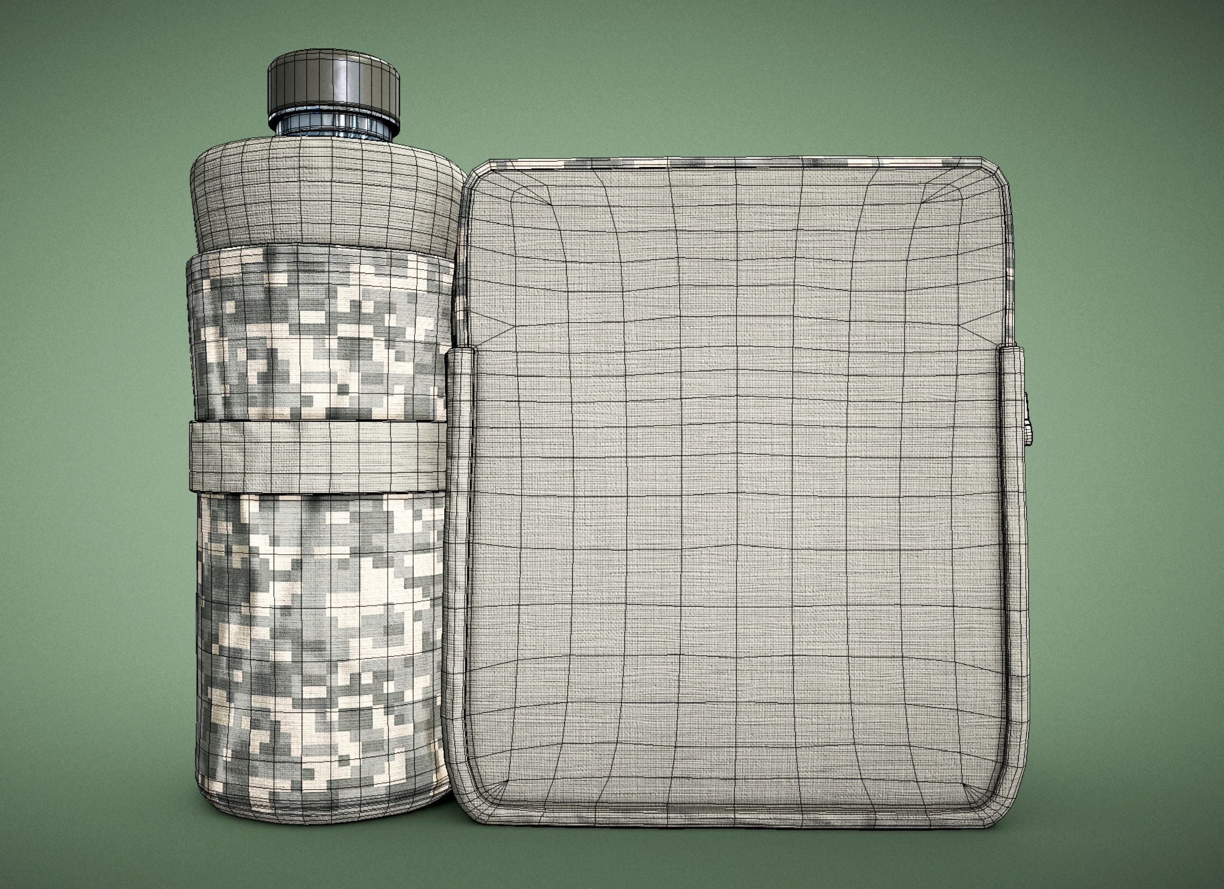 Military and Tactical Multi Pouch Bag 01 Free 3D model_8
