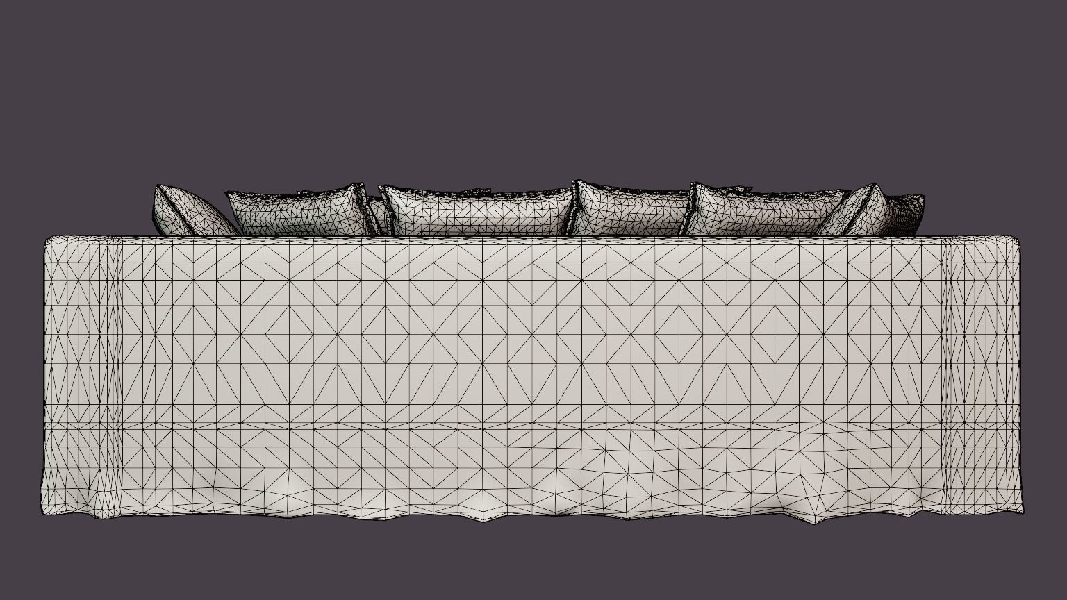 Le Grand Air 3-Seater Sofa Linen - Savage Linen Low-poly 3D model_7