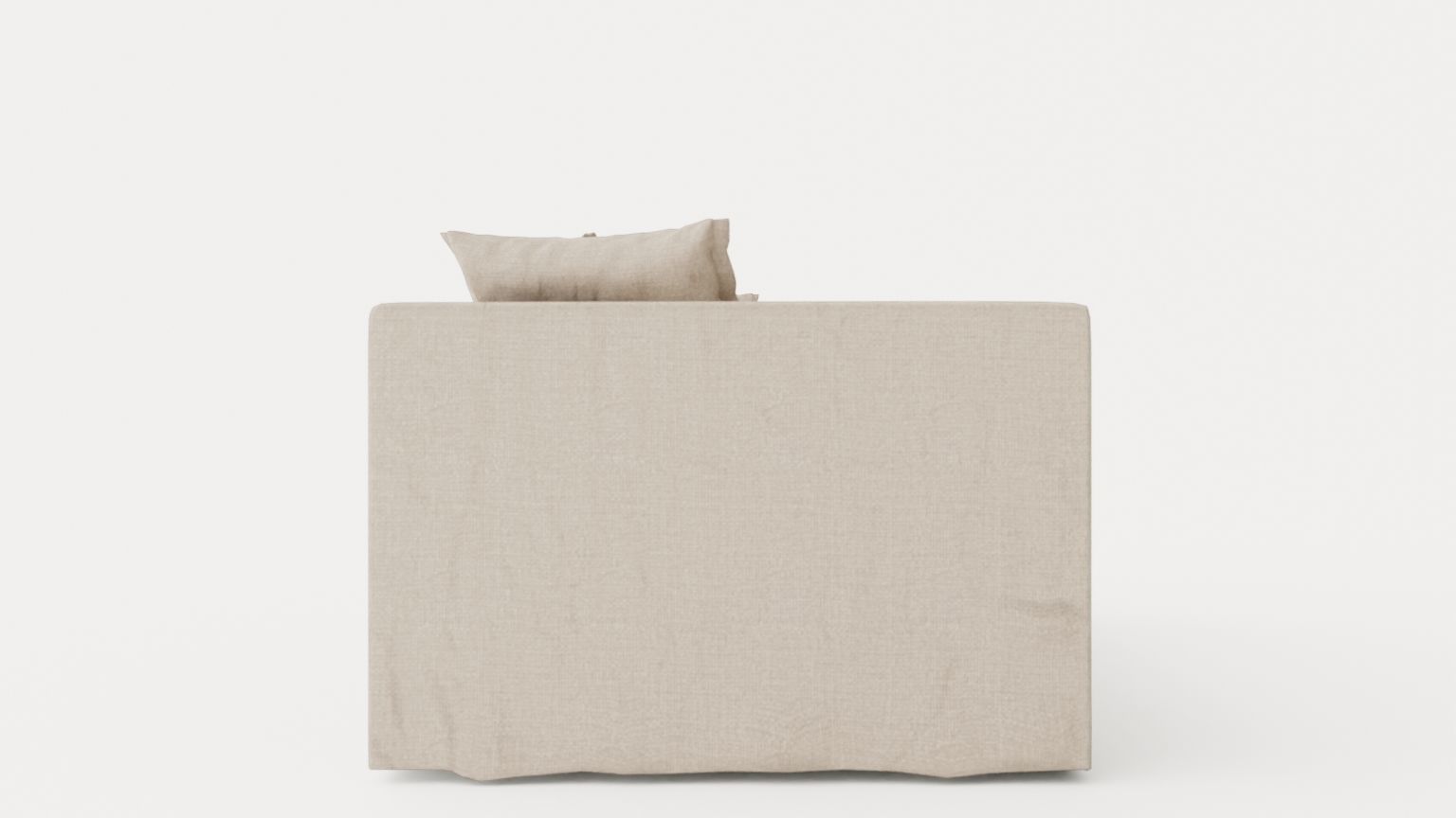 Le Grand Air 3-Seater Sofa Linen - Savage Linen Low-poly 3D model_4