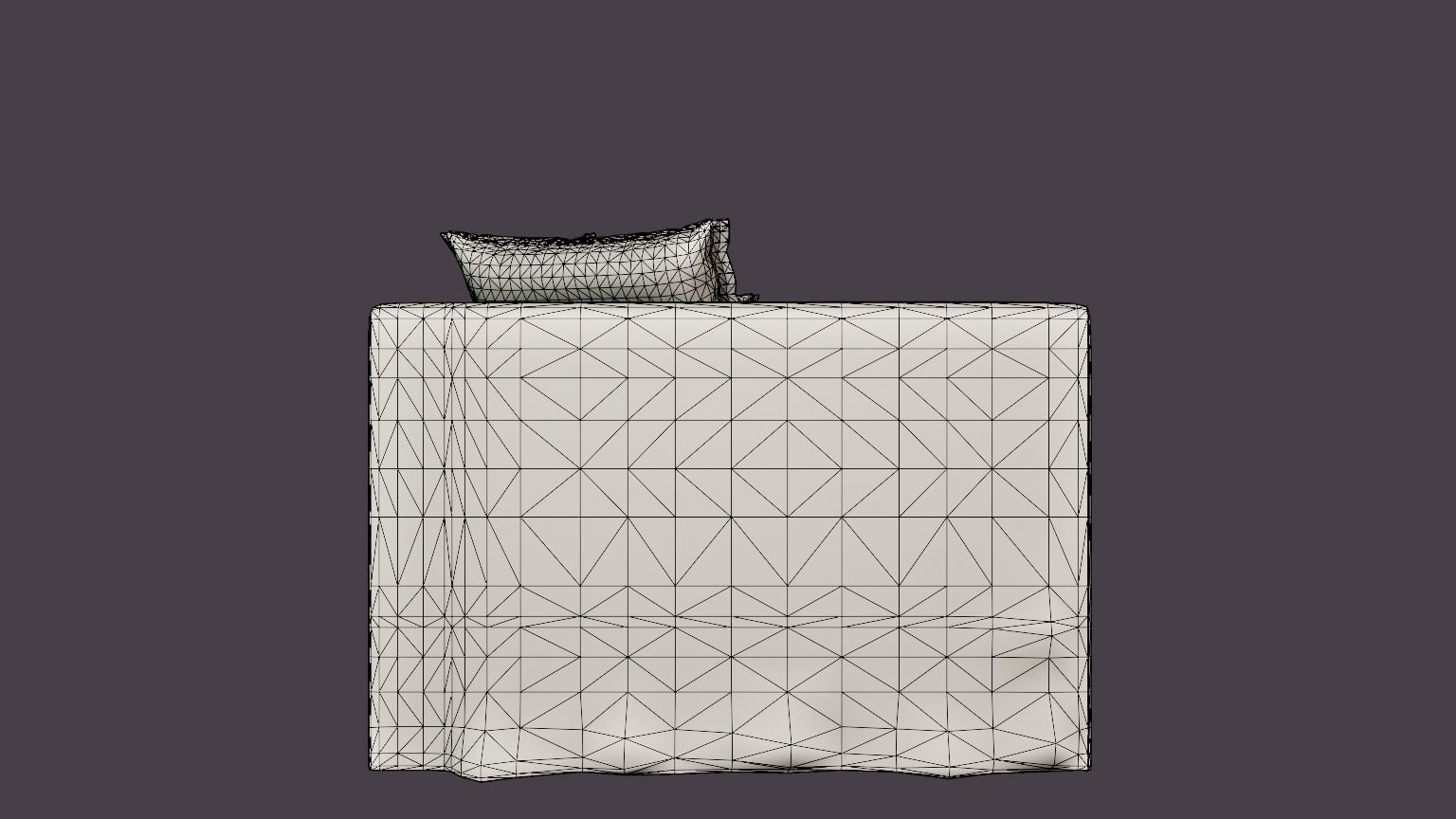 Le Grand Air 3-Seater Sofa Linen - Savage Linen Low-poly 3D model_5