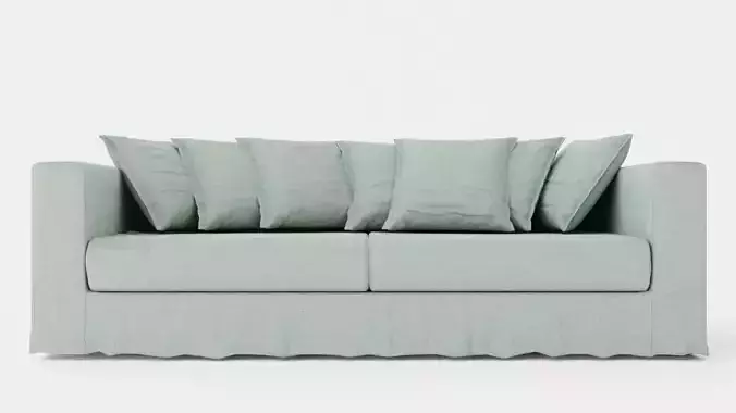 Le Grand Air 3-Seater Sofa Linen - Green Pear