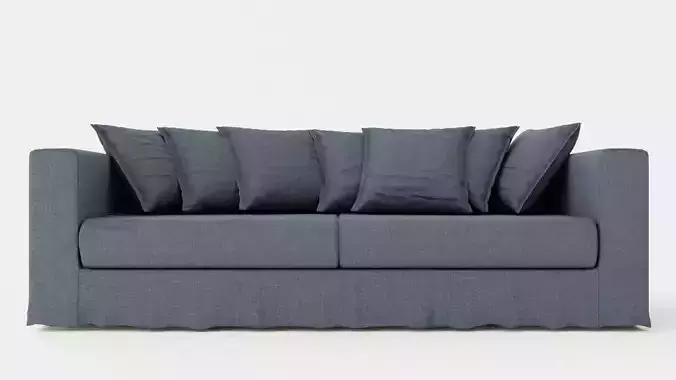 Le Grand Air 3-Seater Sofa Cotton - Grey