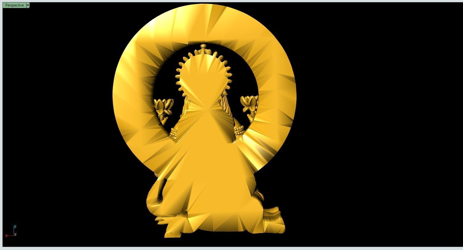Gaja Lakshmi Artwork-35 3D print model_9