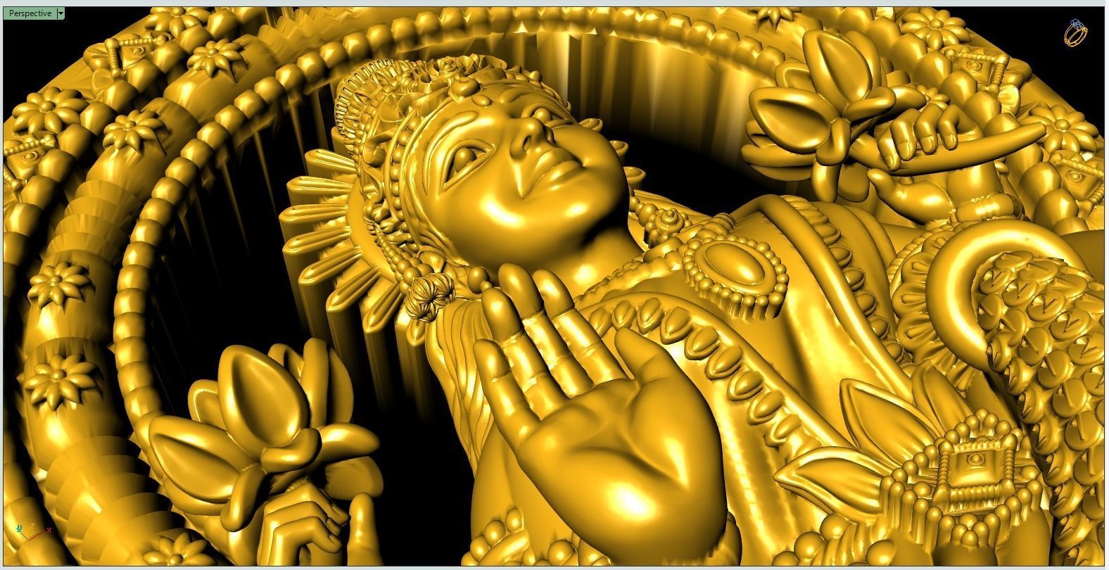 Gaja Lakshmi Artwork-35 3D print model_12