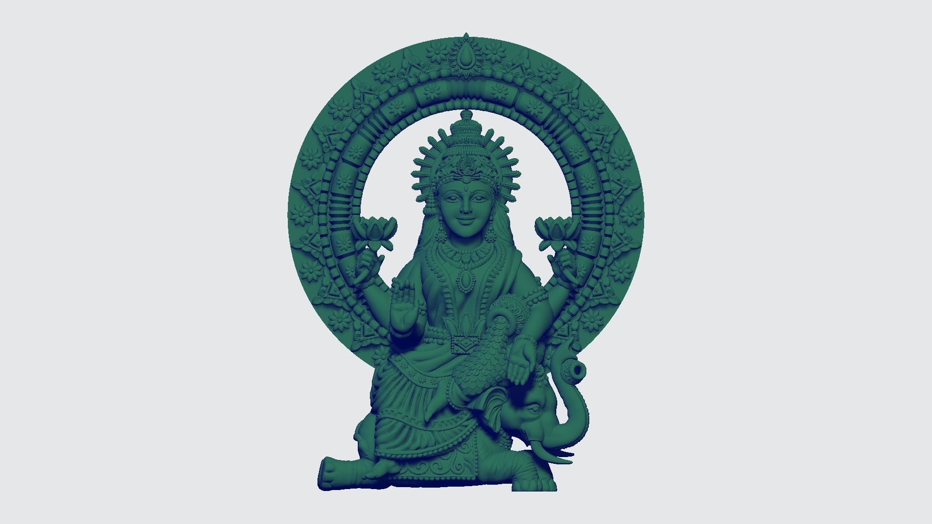 Gaja Lakshmi Artwork-35 3D print model_4