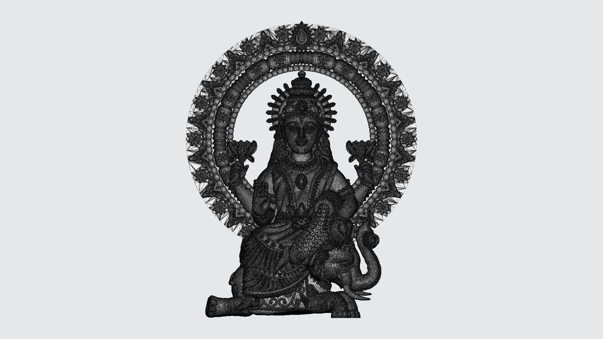 Gaja Lakshmi Artwork-35 3D print model_7