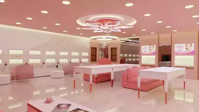 COSMETIC SHOP - LOW POLY - GAME-VR READY