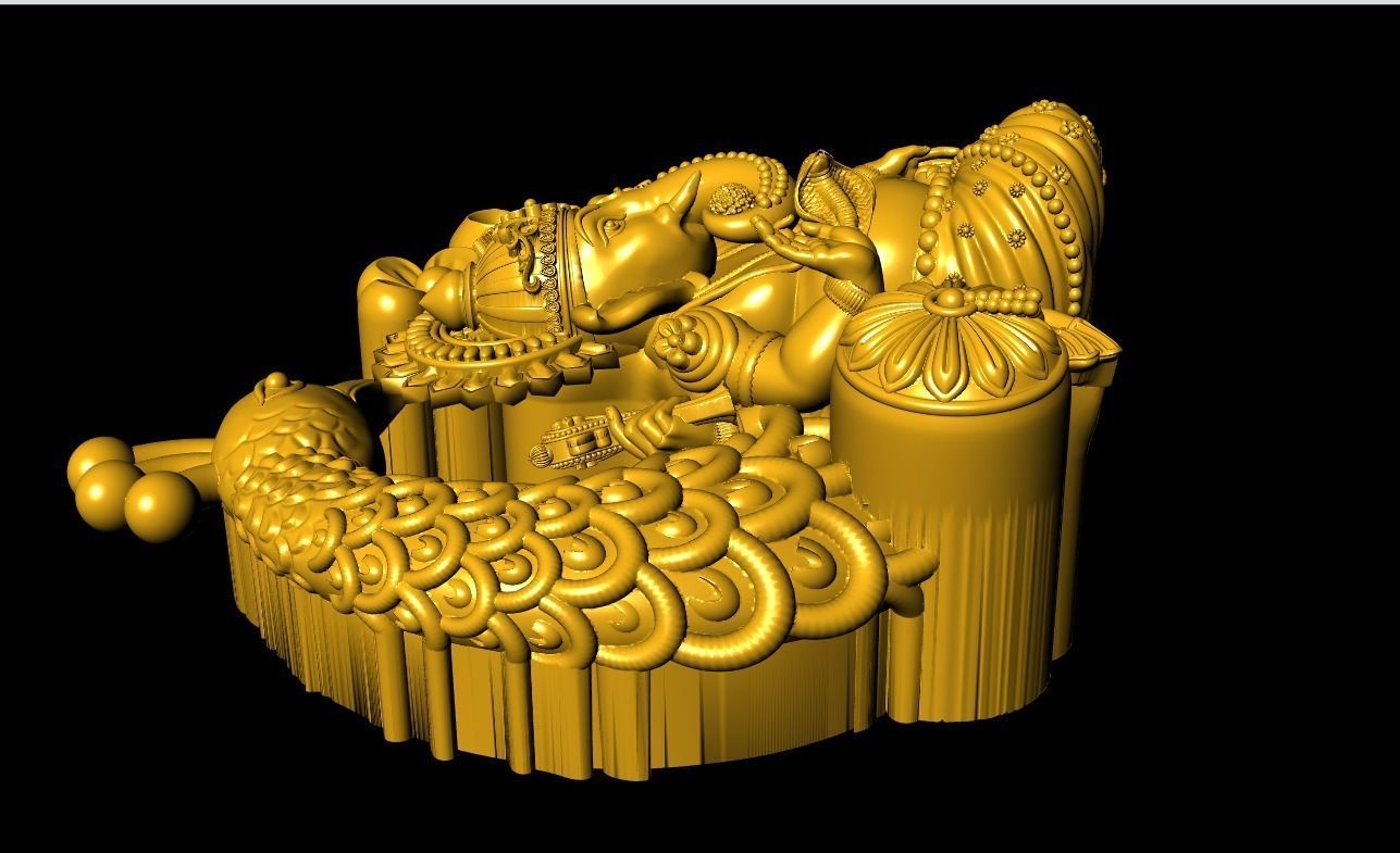 Peacock Ganesh Artwork-37 3D print model_10