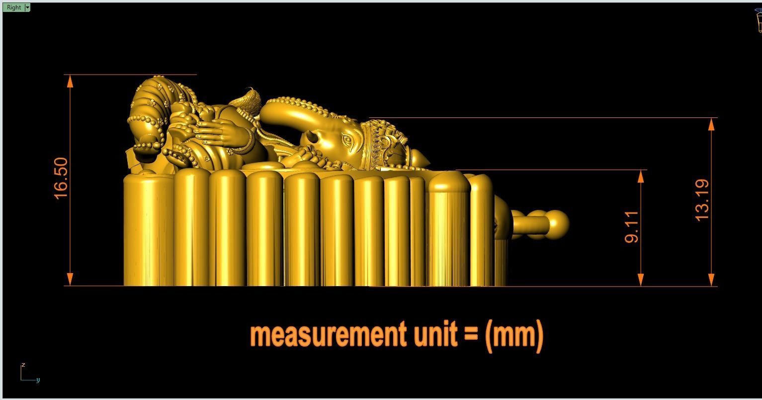 Peacock Ganesh Artwork-37 3D print model_2