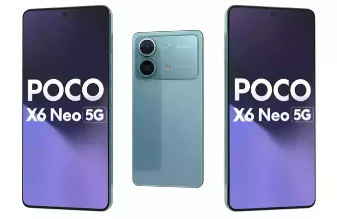 Xiaomi Poco X6 Neo Blue 3D model