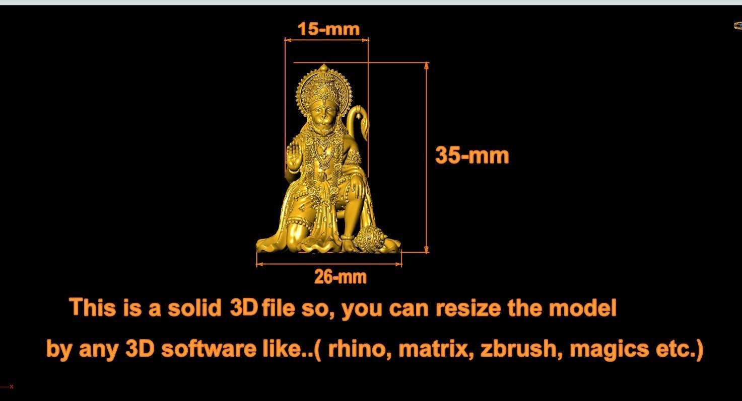  Hanuman ji Artwork-39 3D print model_4