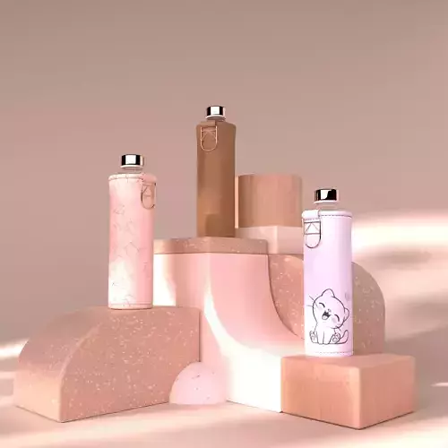 Lether Cover Water Bottle