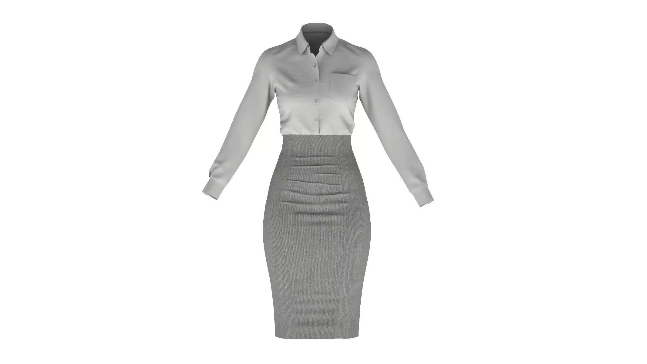 Woman Outfit 03 3D model_0