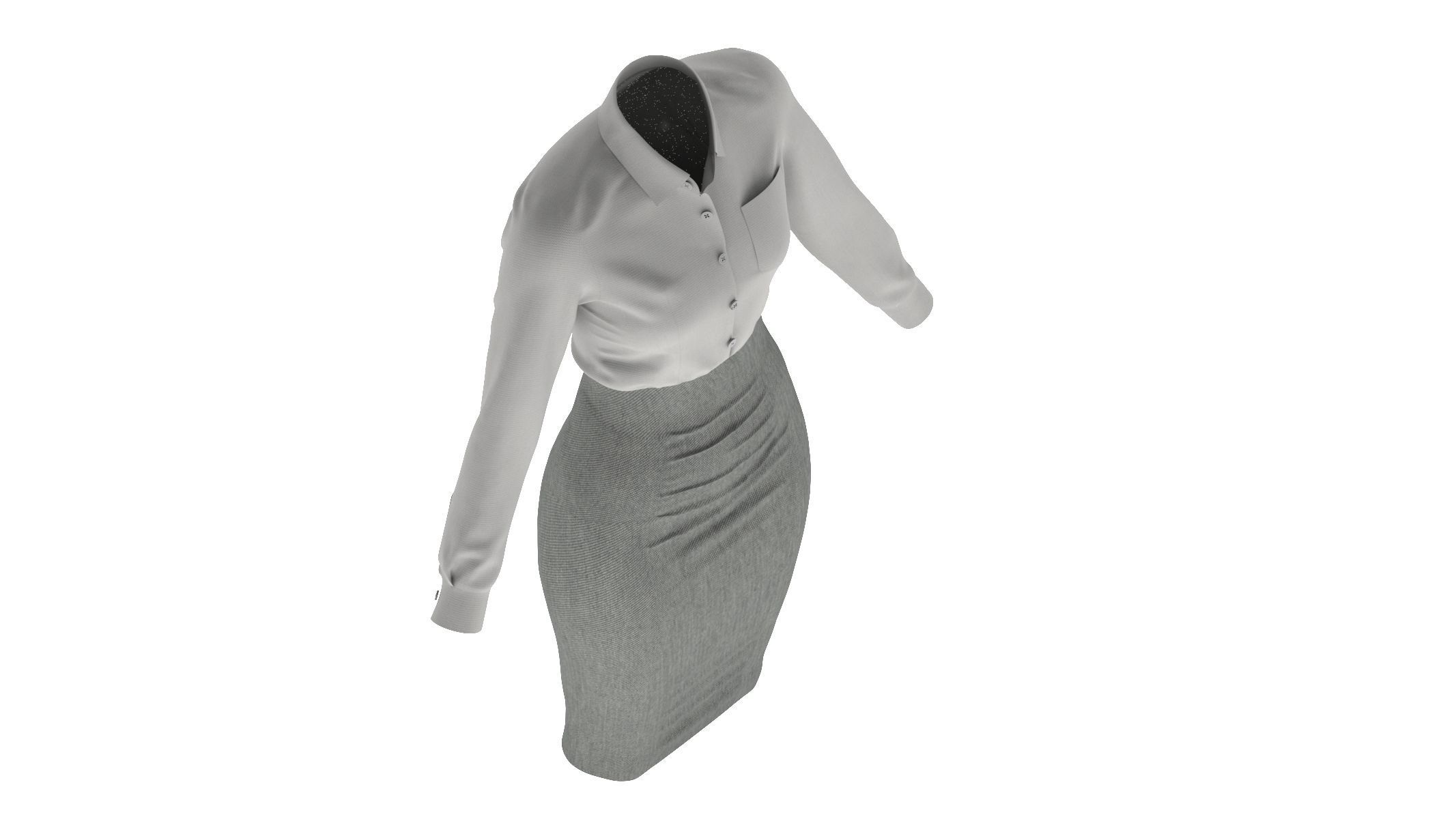 Woman Outfit 03 3D model_8