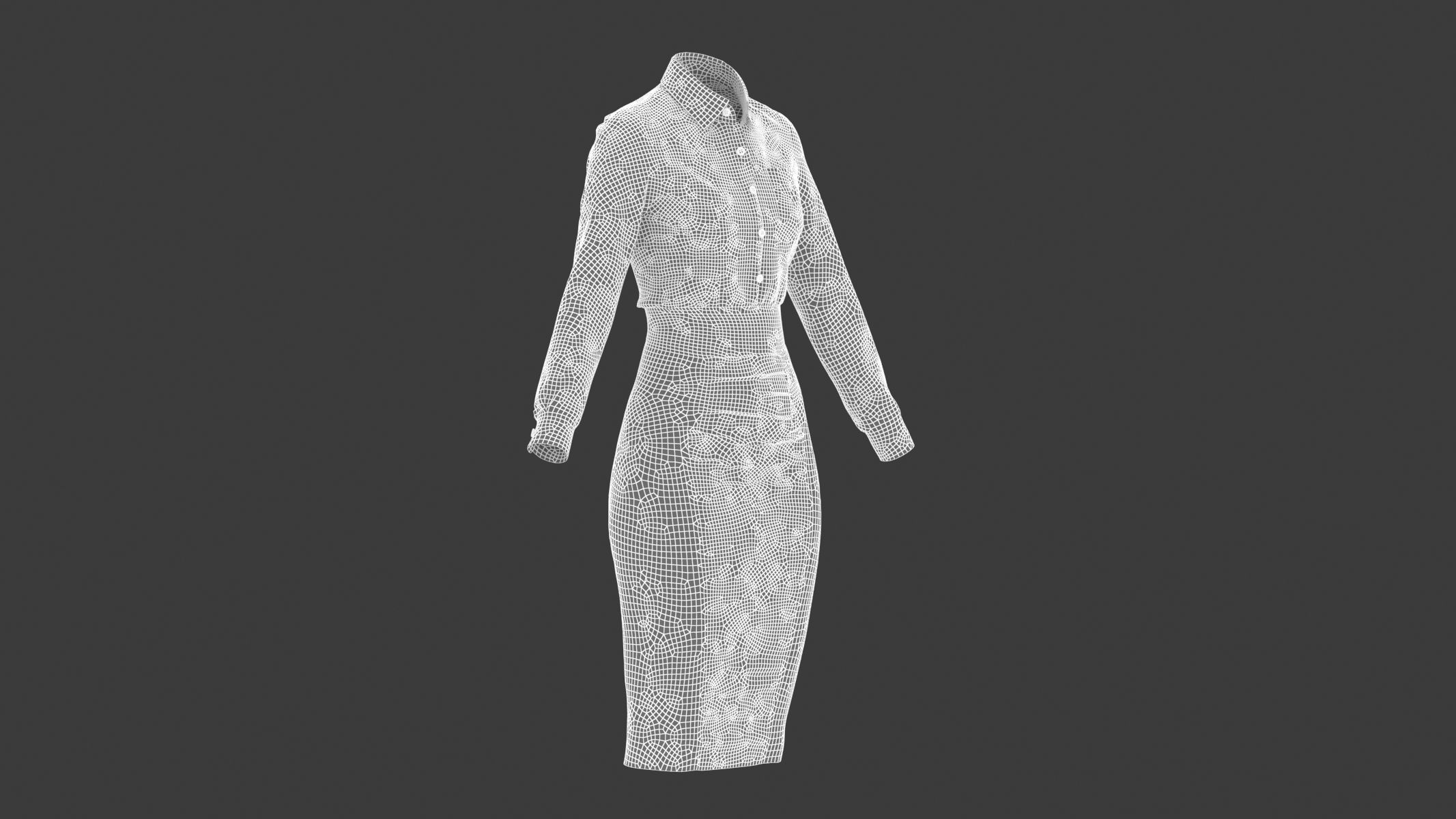 Woman Outfit 03 3D model_11