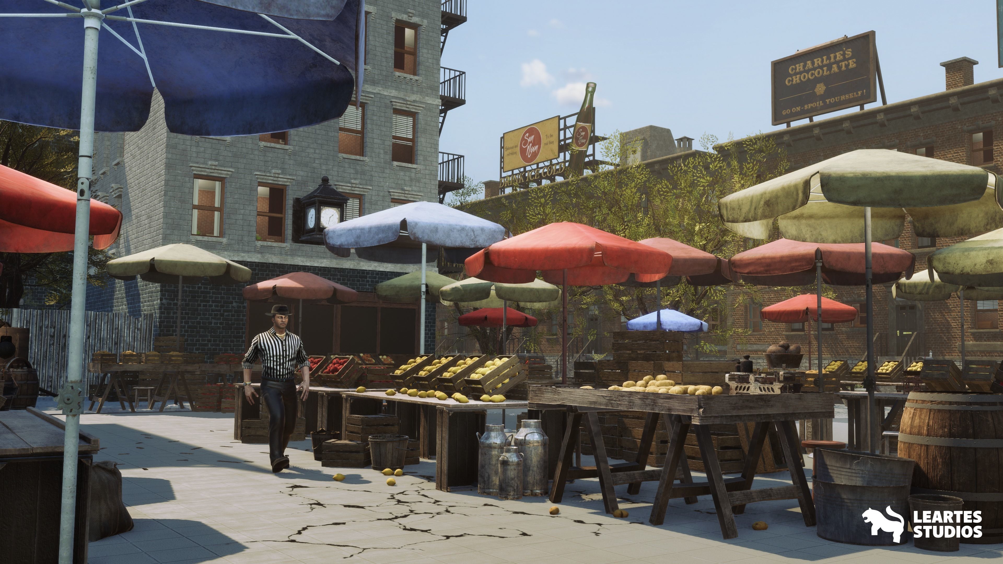 1950s NYC Environment Megapack Low-poly 3D model_11