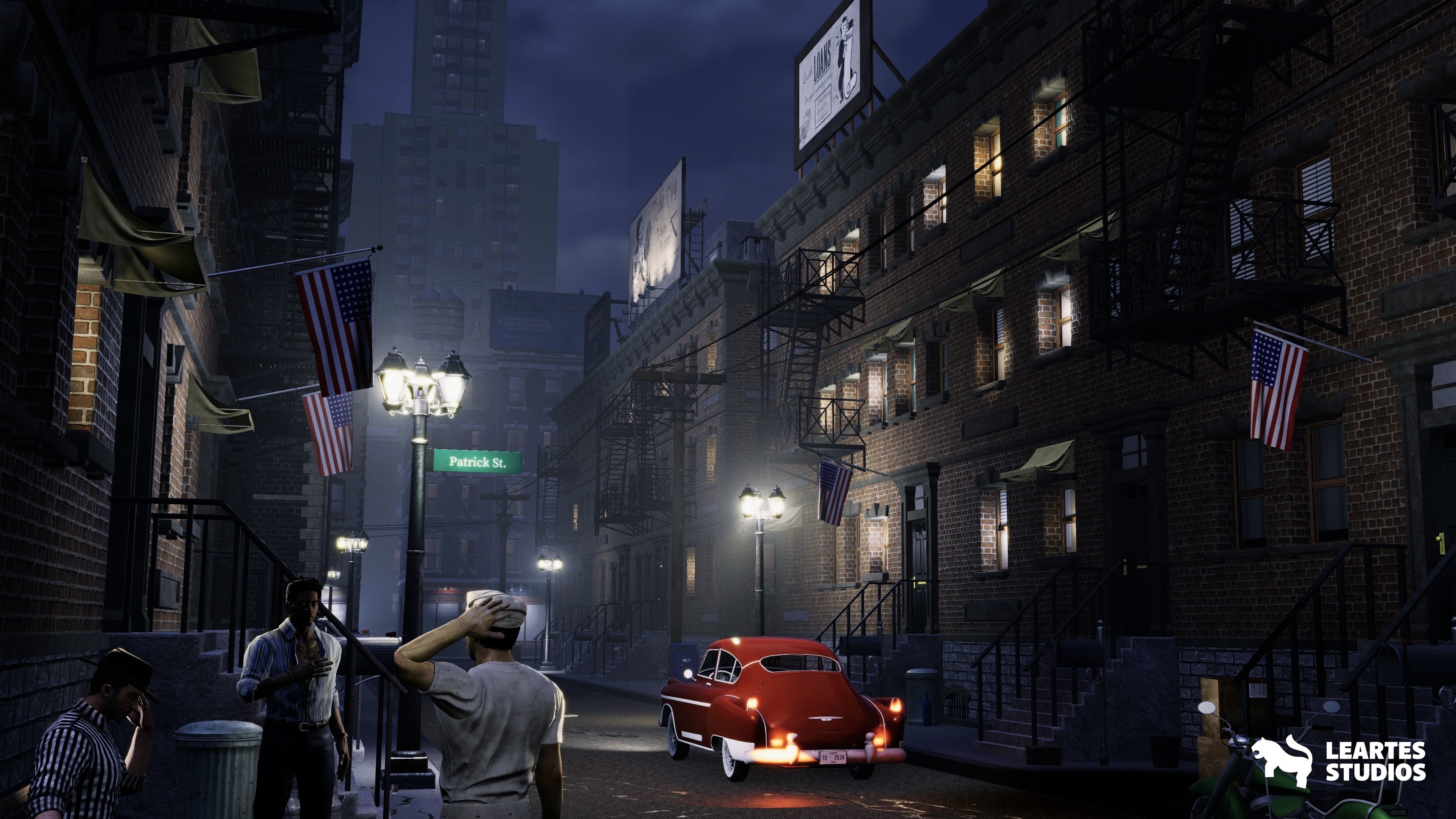 1950s NYC Environment Megapack Low-poly 3D model_18