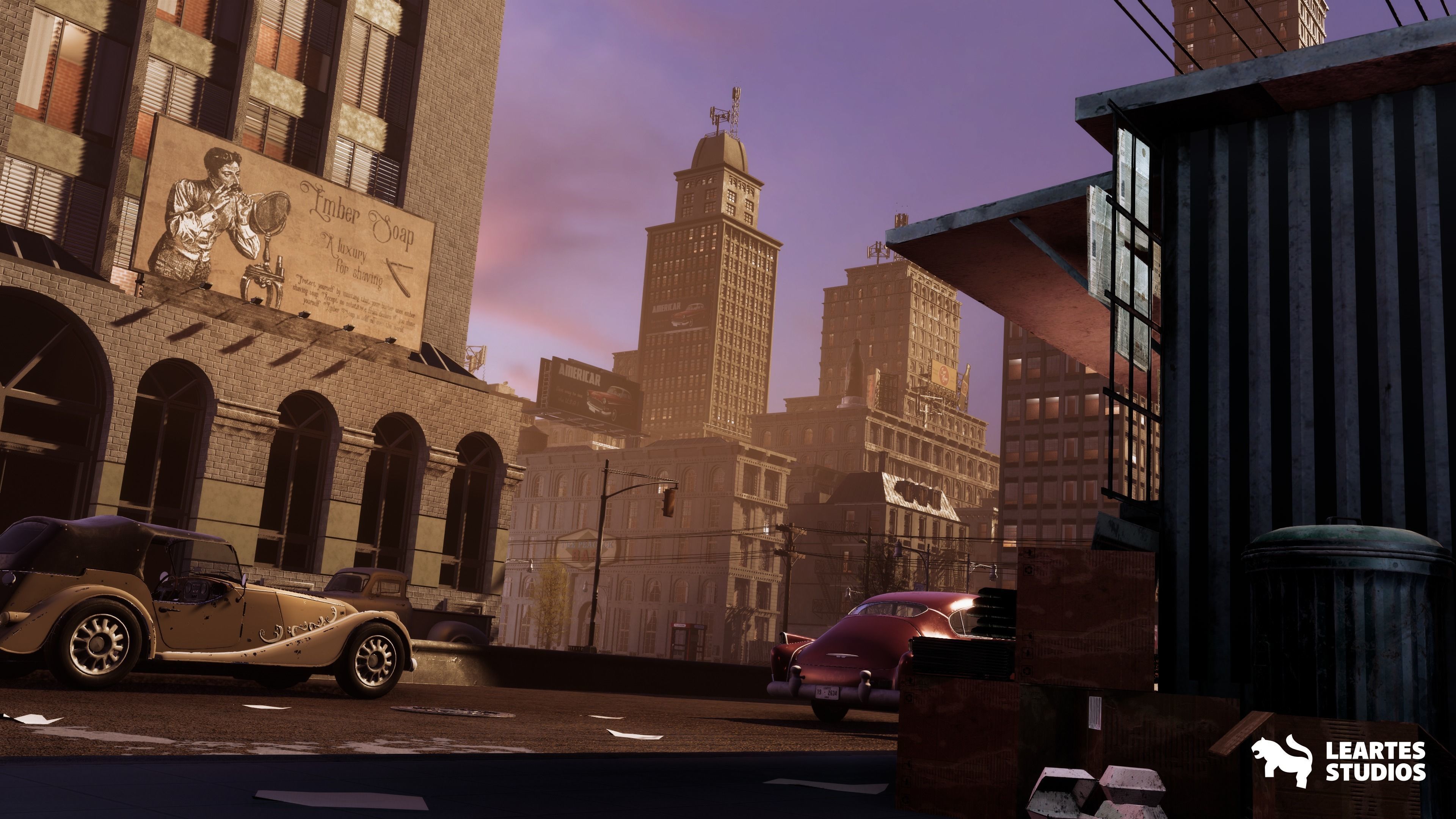 1950s NYC Environment Megapack Low-poly 3D model_20