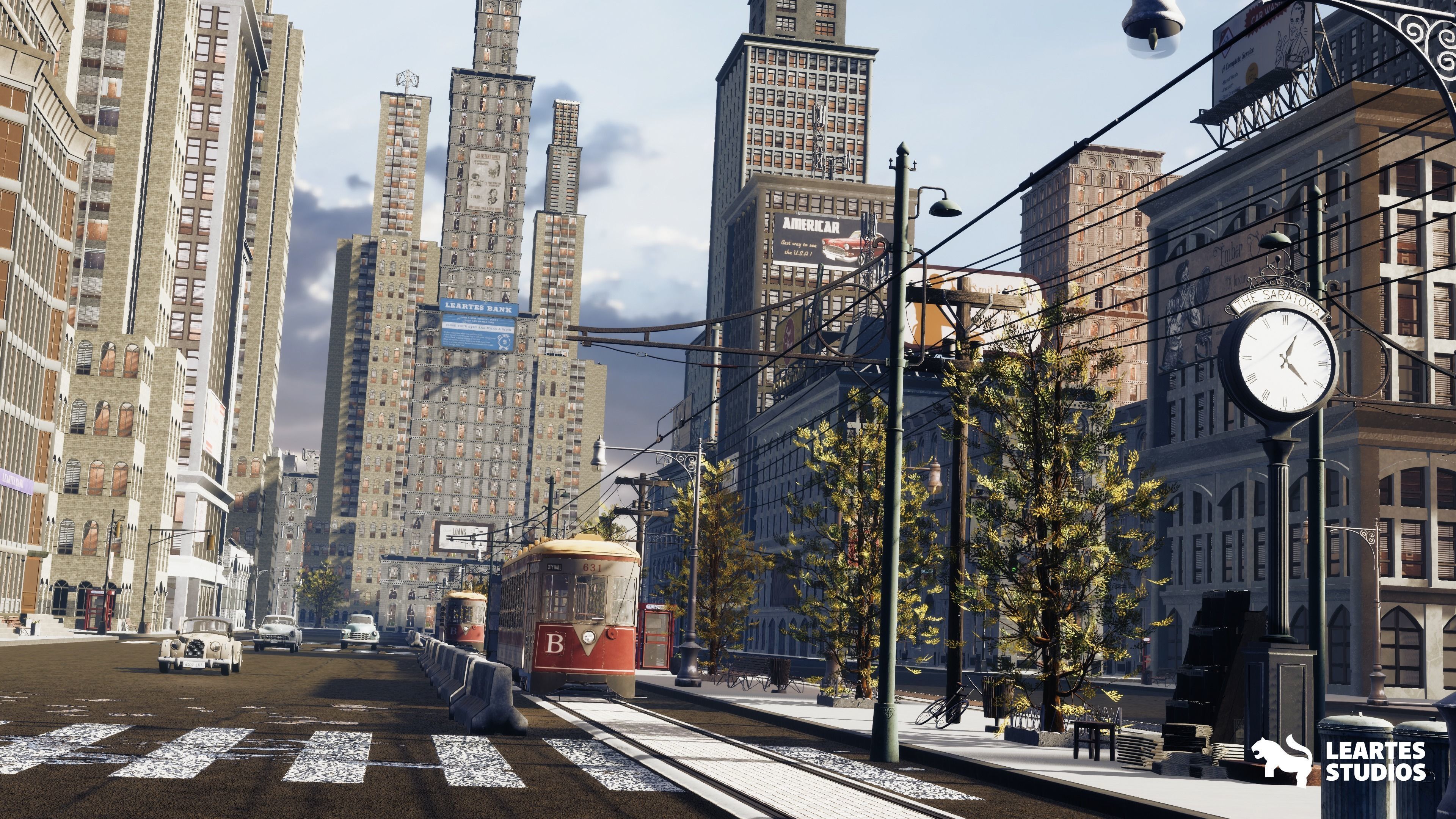 1950s NYC Environment Megapack Low-poly 3D model_7