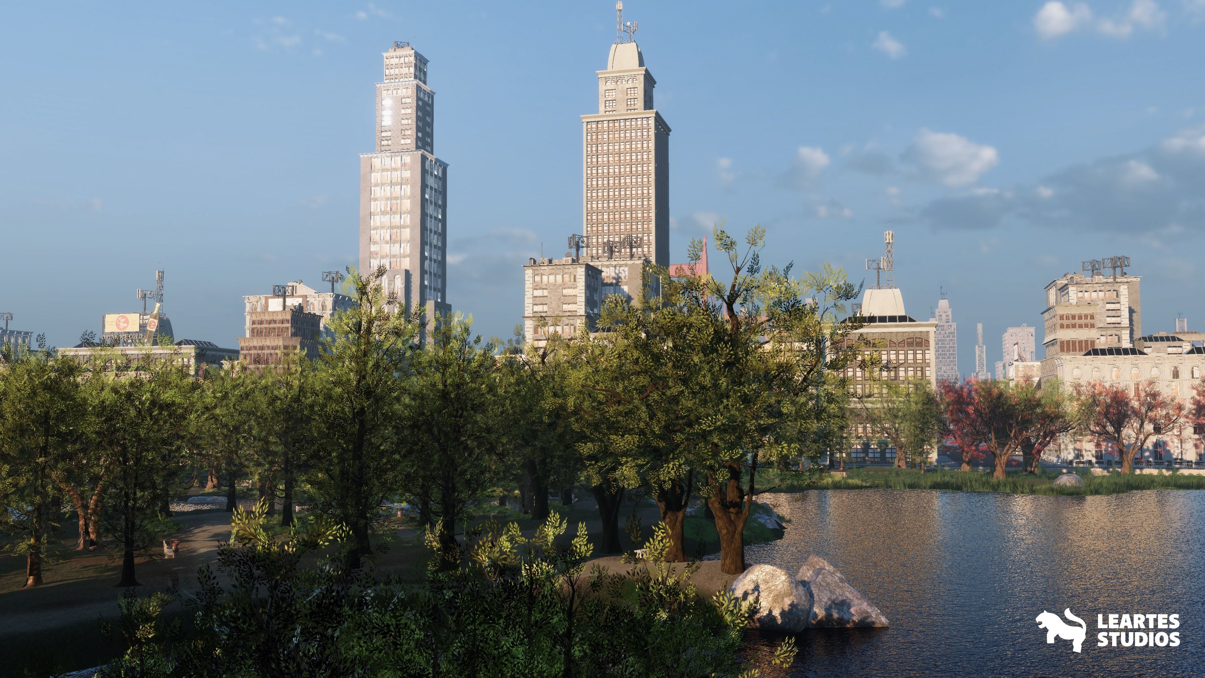 1950s NYC Environment Megapack Low-poly 3D model_13