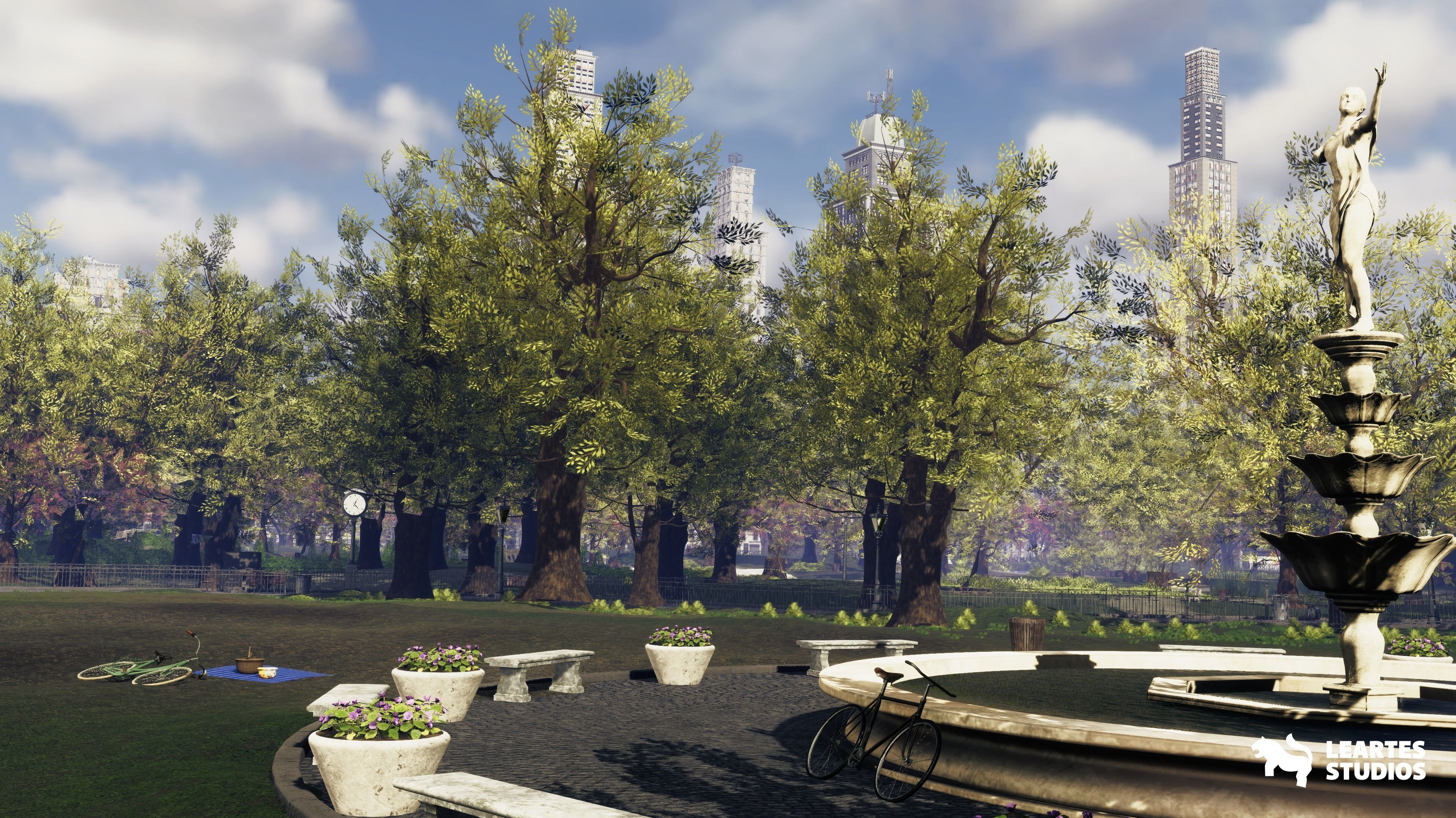 1950s NYC Environment Megapack Low-poly 3D model_14