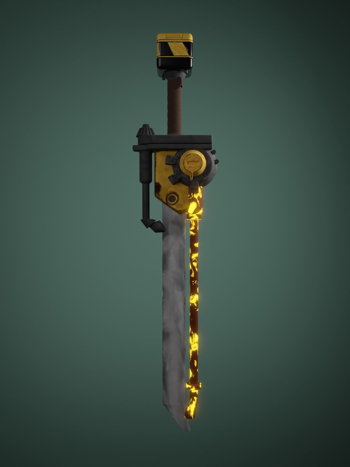 Metal Sword 3D model_1