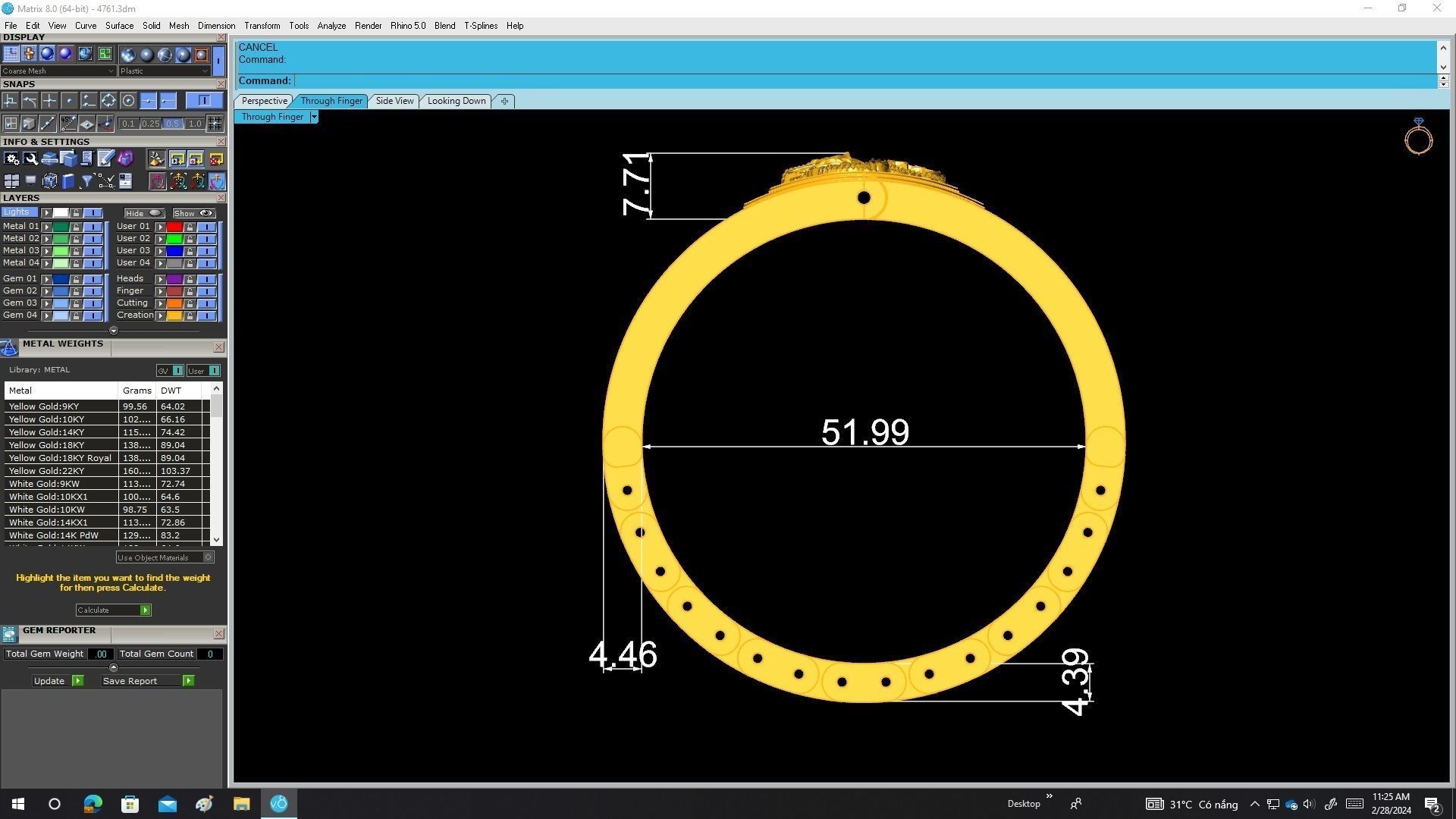 A4761 Luxury Dragon Bangle Bracelets 3D print model_6