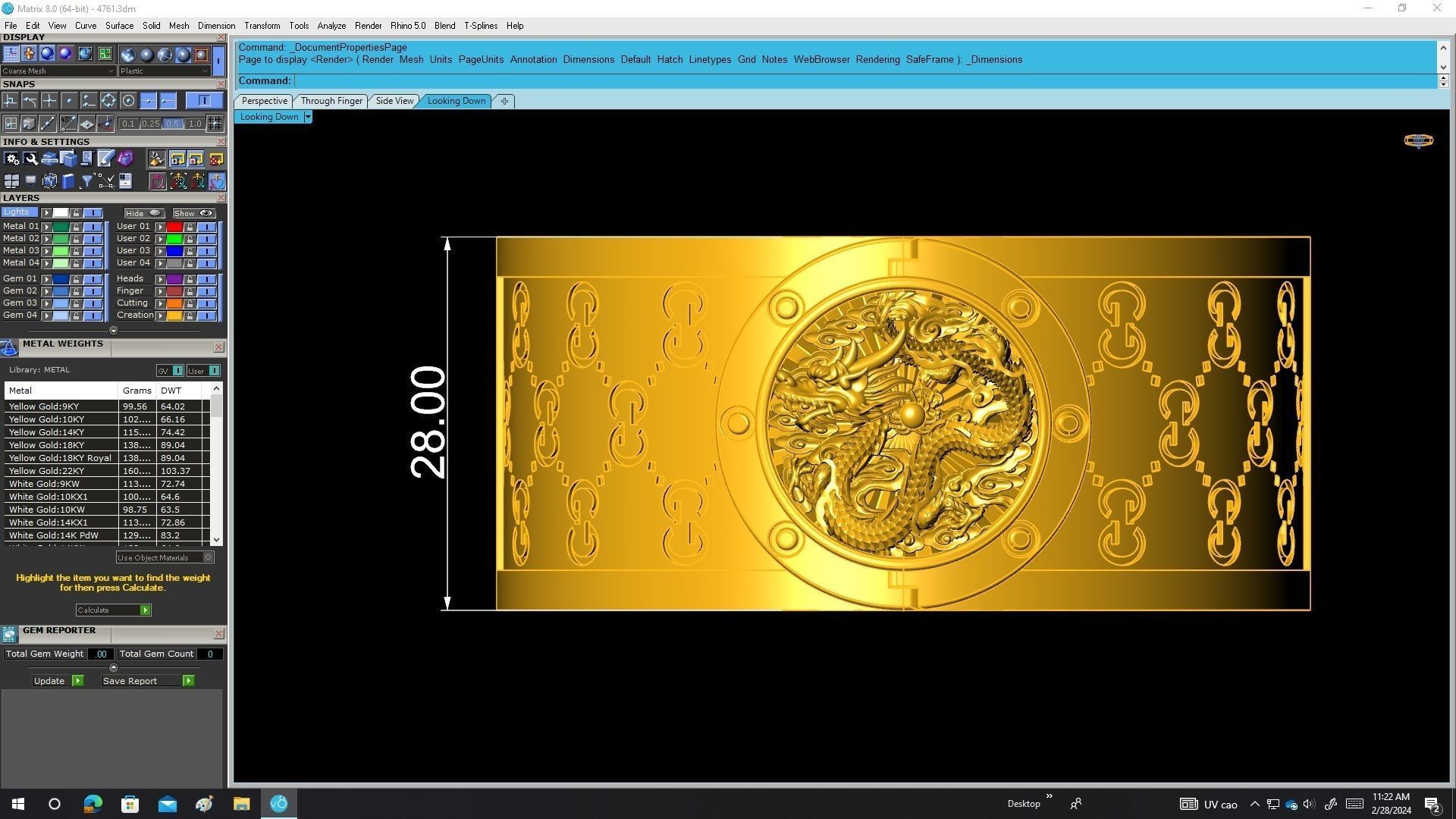 A4761 Luxury Dragon Bangle Bracelets 3D print model_5