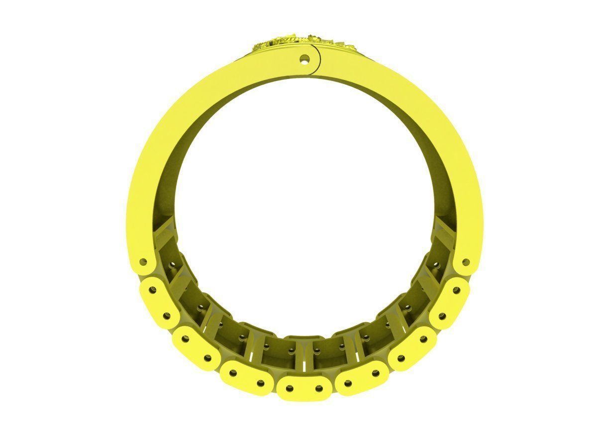 A4761 Luxury Dragon Bangle Bracelets 3D print model_2