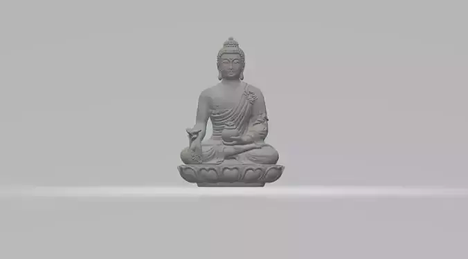 Amitabha Buddha Sakyamuni Medicine Master Buddha 3D print model