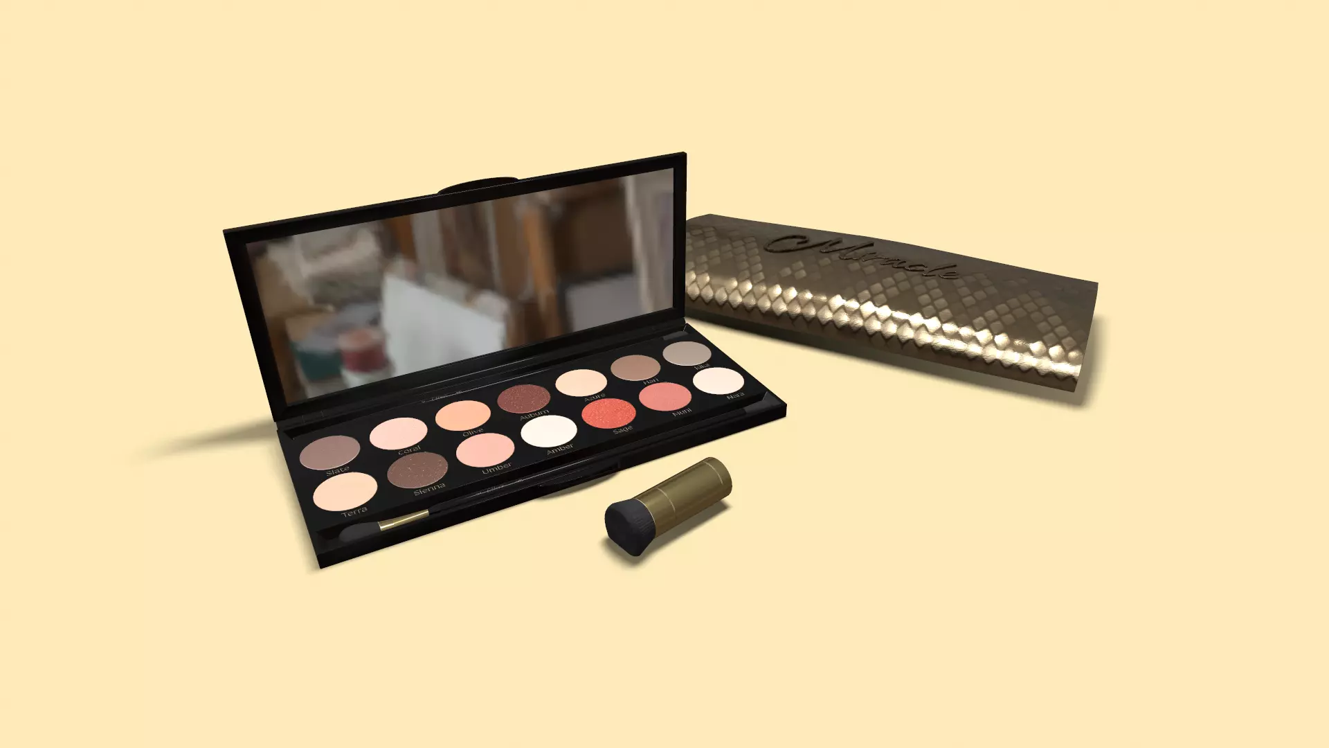 Cosmetic Kit with Bag - 3D Model Low-poly 3D model