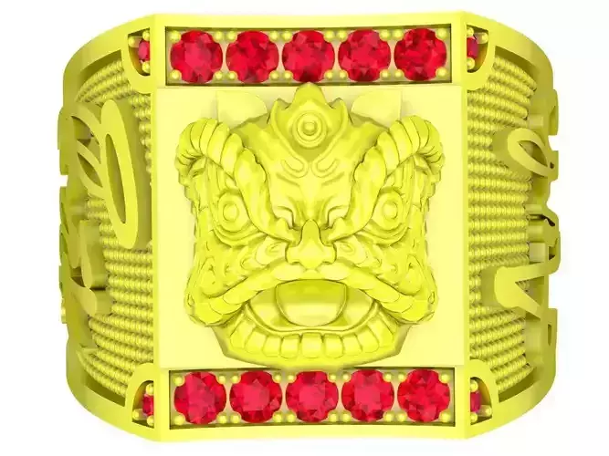 A4749 Chinese Unicorn Men Ring