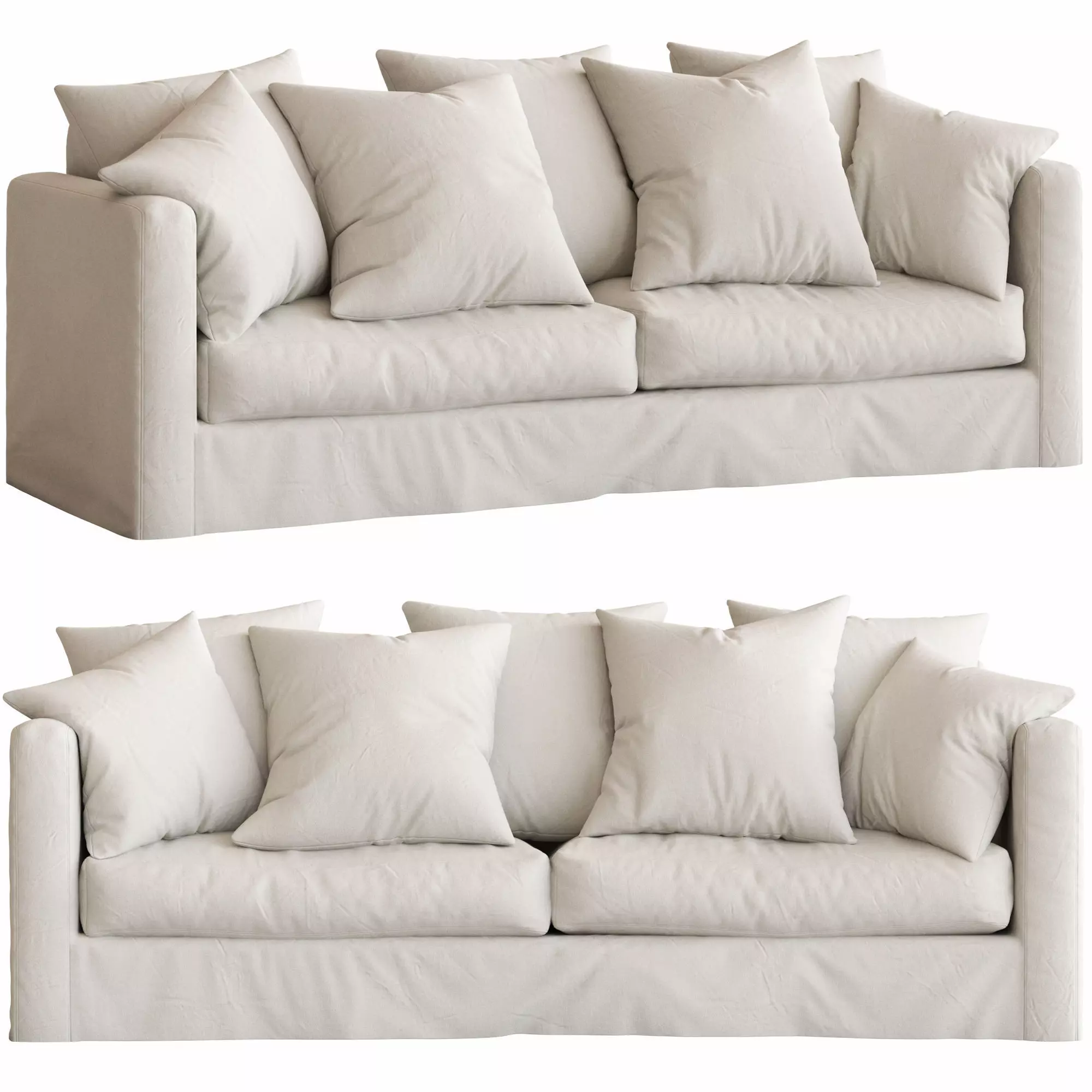 Sketch Sloopy Sofa 3D model_0