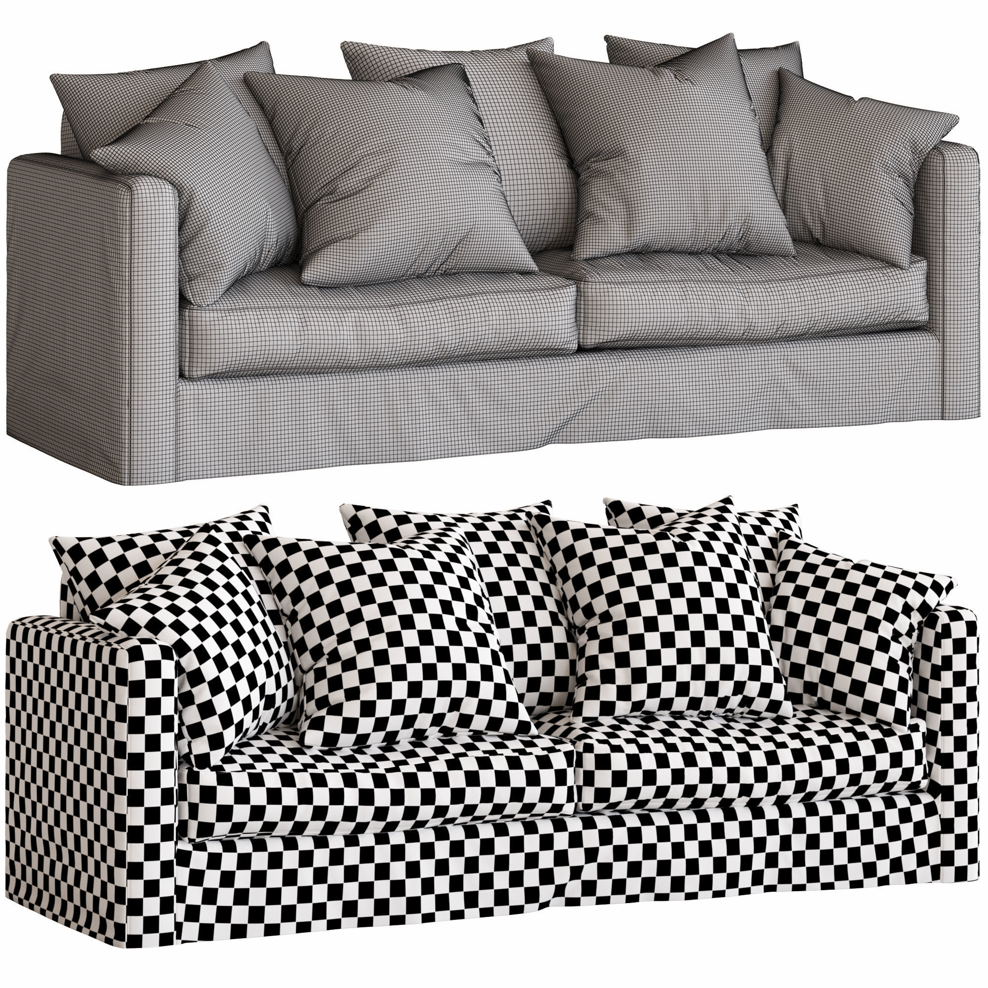 Sketch Sloopy Sofa 3D model_5