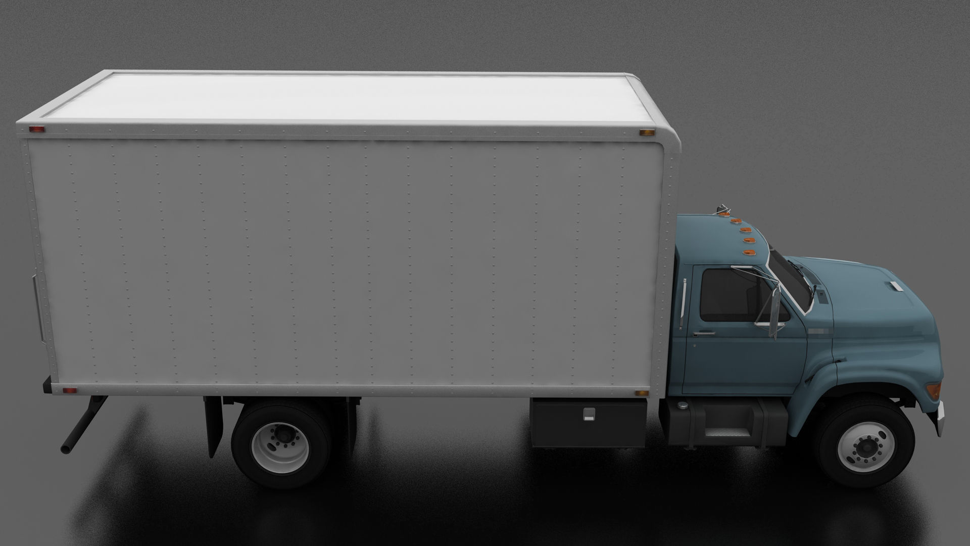 F-Series F-700 Box Truck 1995 Low-poly 3D model_5