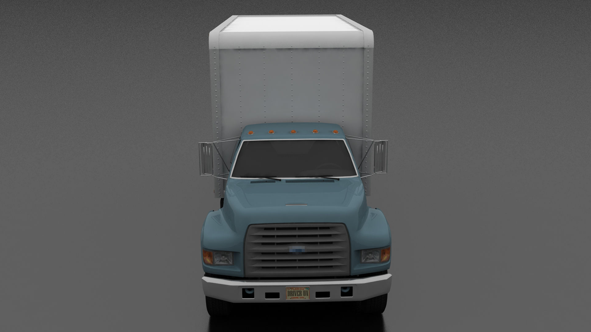 F-Series F-700 Box Truck 1995 Low-poly 3D model_7