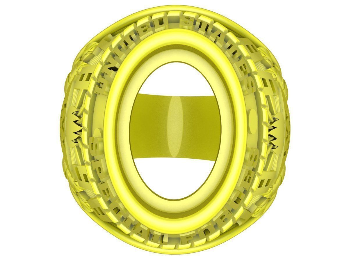 A4748 USA Army Men Ring 3D print model_3