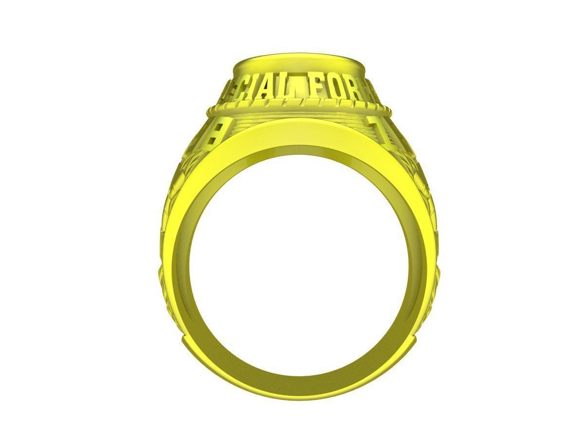A4748 USA Army Men Ring 3D print model_4