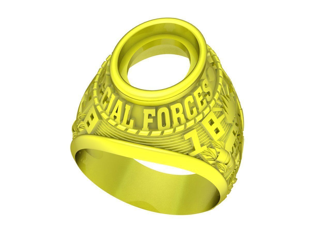 A4748 USA Army Men Ring 3D print model_2