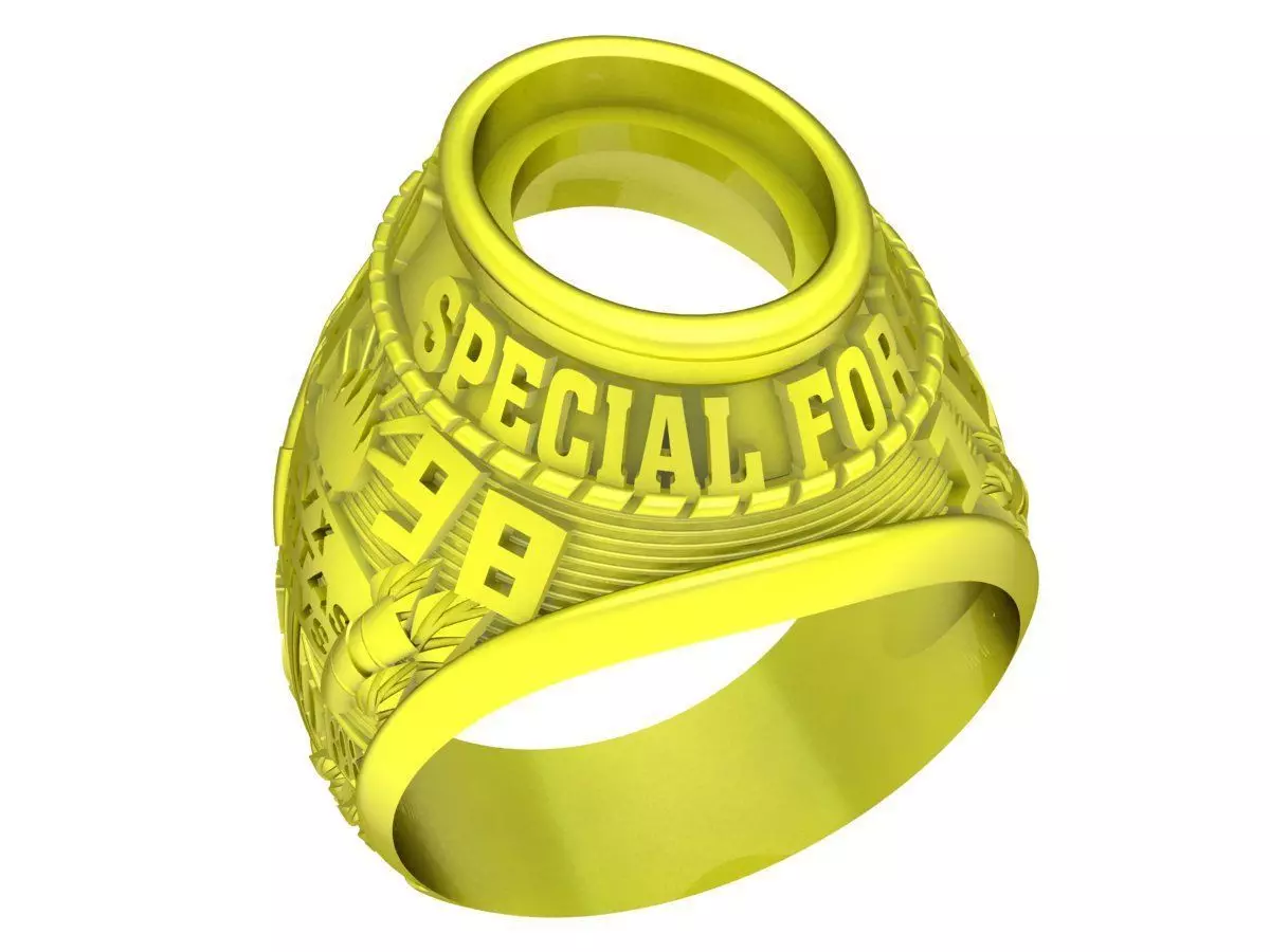 A4748 USA Army Men Ring 3D print model_0