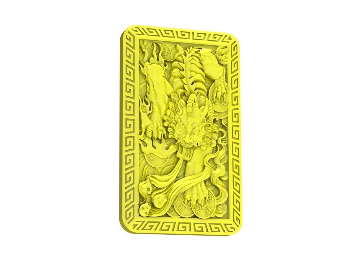 A4736 24k Tiger Pendant 3D print model_1