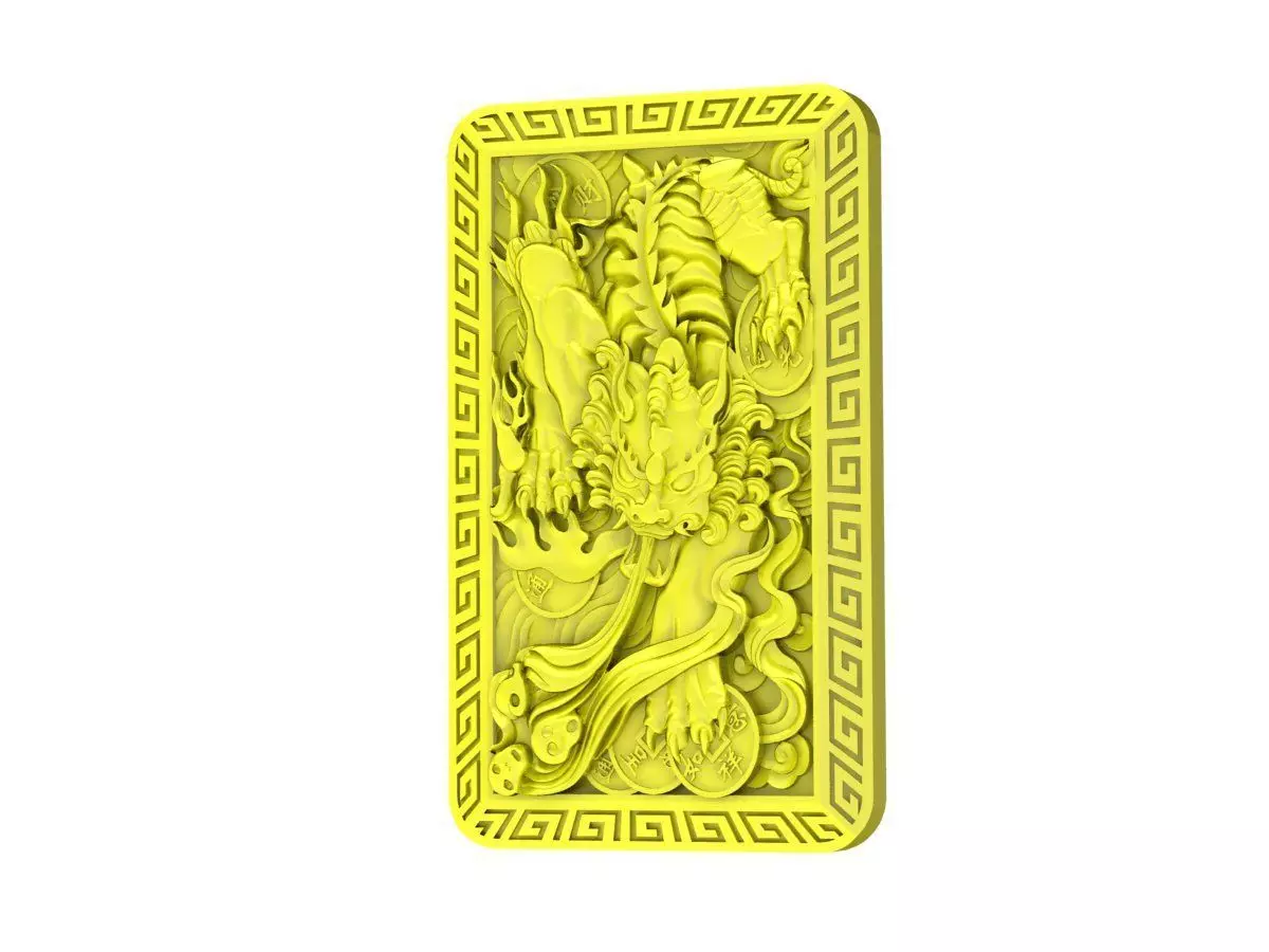 A4736 24k Tiger Pendant 3D print model_0