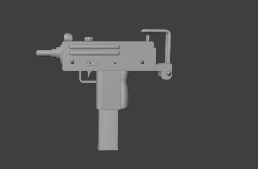 UZI  3d model 3D model_1