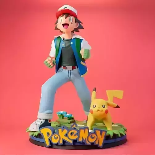 Pokemon Ash 3D print model