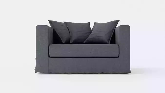 Le Grand Air Loveseat Cotton - Dark Blue